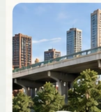 Urban infrastructure and completed structures, a conceptual qualified-material destination