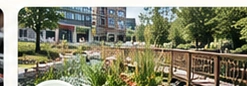Original V2 landscaped industrial facility and green public space