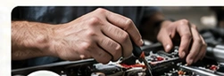 Original V2 close-up of equipment or electronic-component repair
