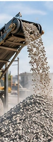 Concrete crushing and screening equipment